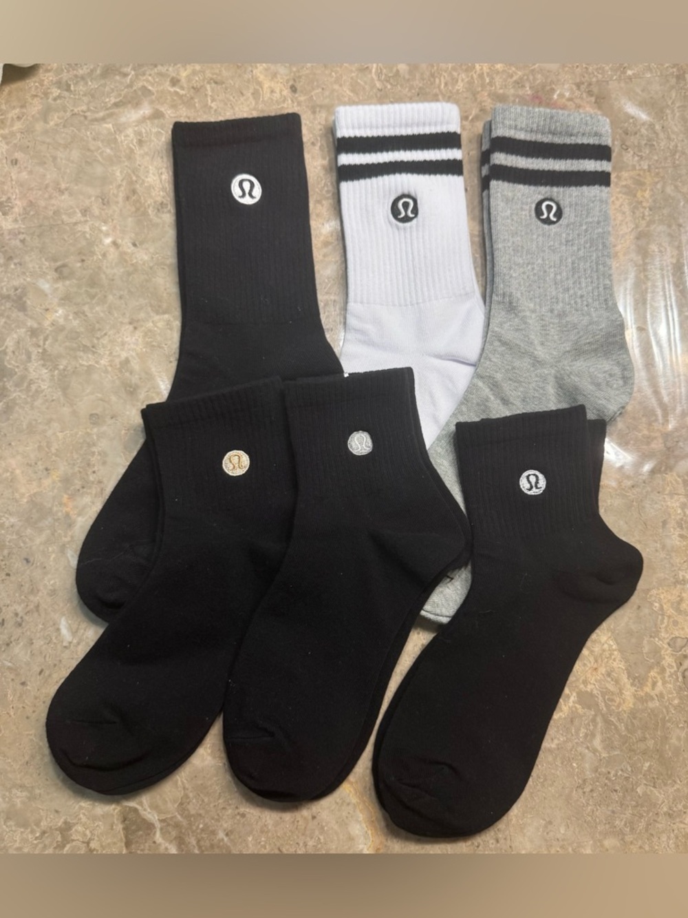 New Women’s Lululemon Athletica Socks
6 pairs 
Size Medium